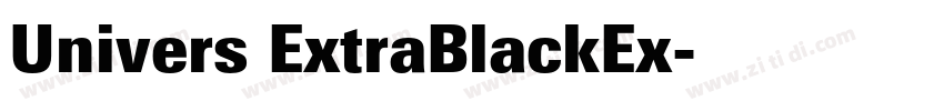 Univers ExtraBlackEx字体转换
